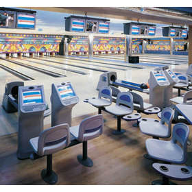 Image showing scorer kiosks installed in a bowling alley