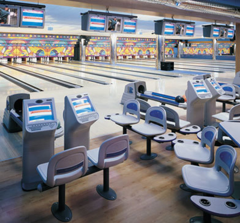Image showing a bowling alley furnished with Brunswick products
