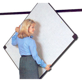 Image showing how an end user can remove and install a panel on the wall track