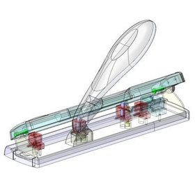Rear transparent view from SolidWorks showing the internal components of the ProFile