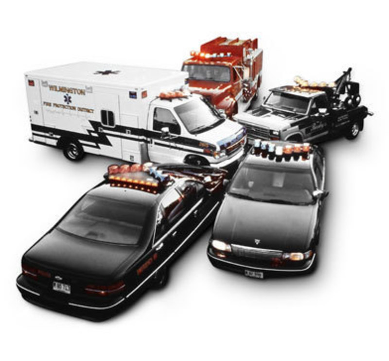 Image showing the Lightbar Configurator on several different vehicles