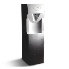 Three quarters front view of the natural choice water cooler