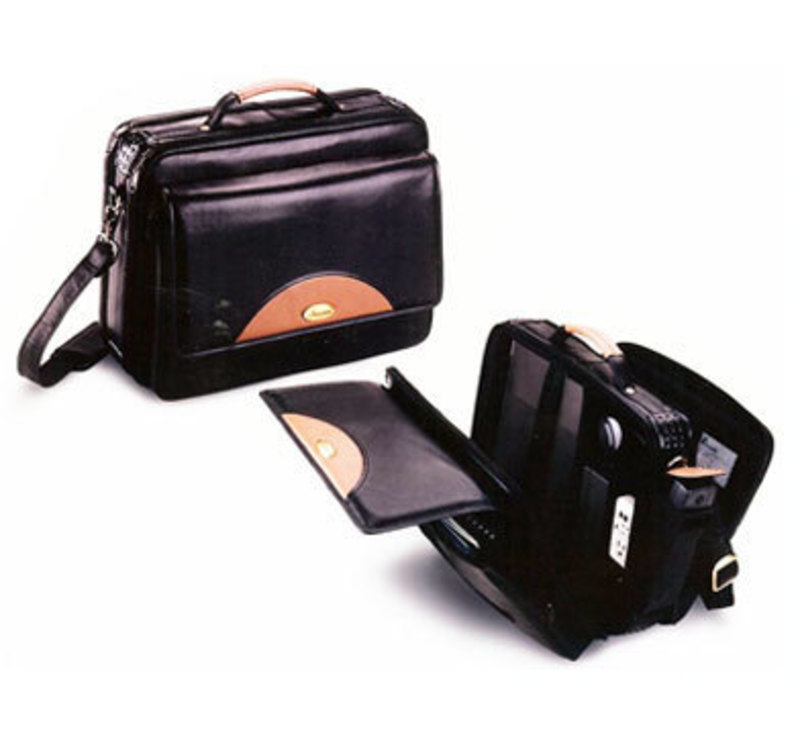 Image showing the front a larger briefcase and another opened with items inside