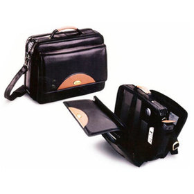 Image showing the front a larger briefcase and another opened with items inside