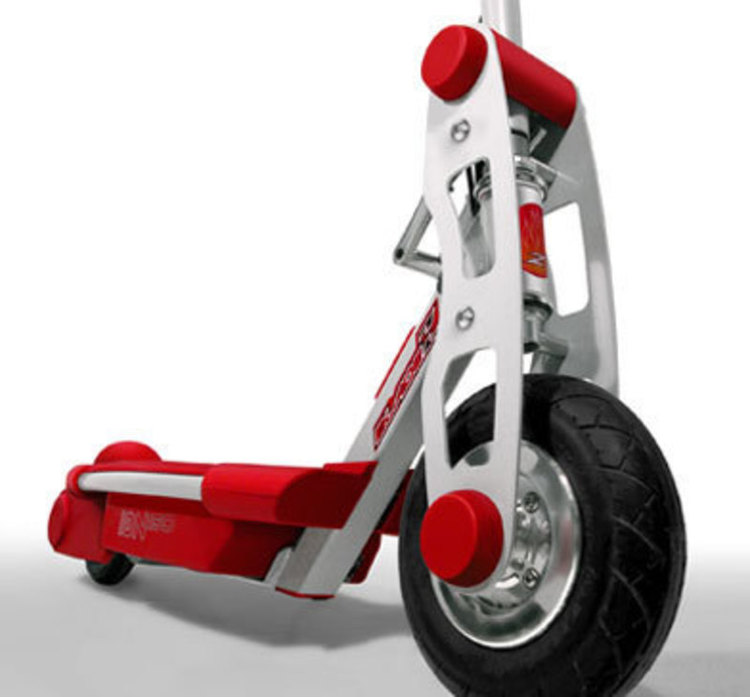 Low angle view of the ION 150 showing the front wheel