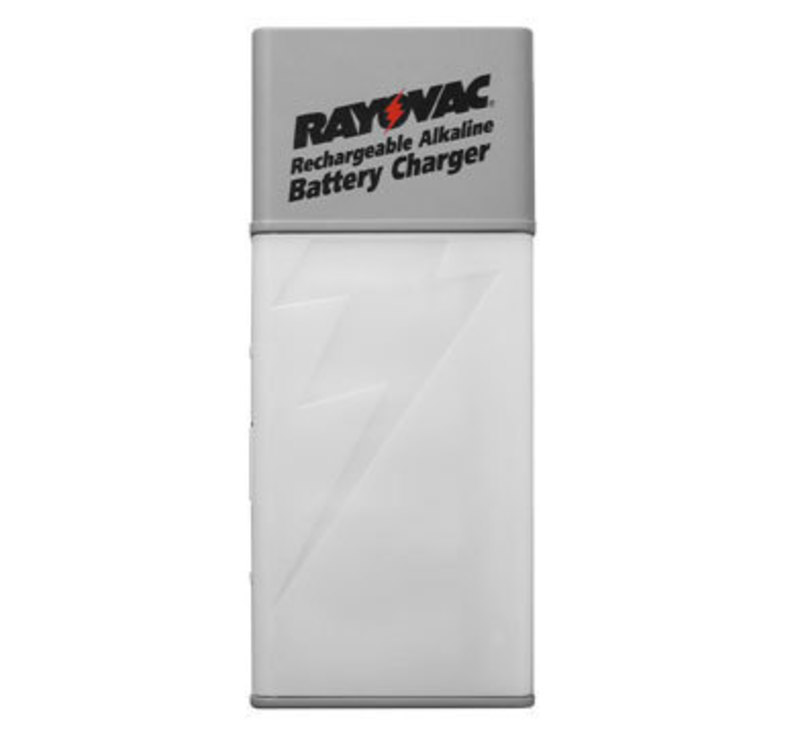 Front view of the Rayovac battery charger with not batteries inside