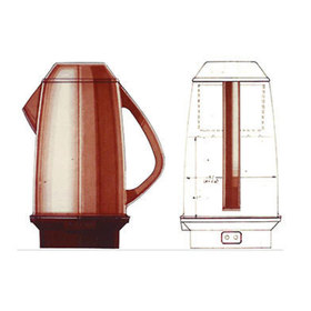 Early concept rendering showing a side view and a back view in see-through