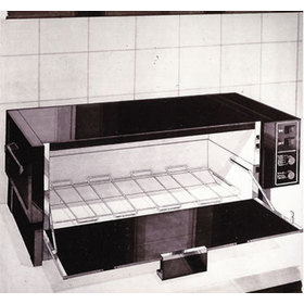 Three quarters view concept rendering for the toaster oven open