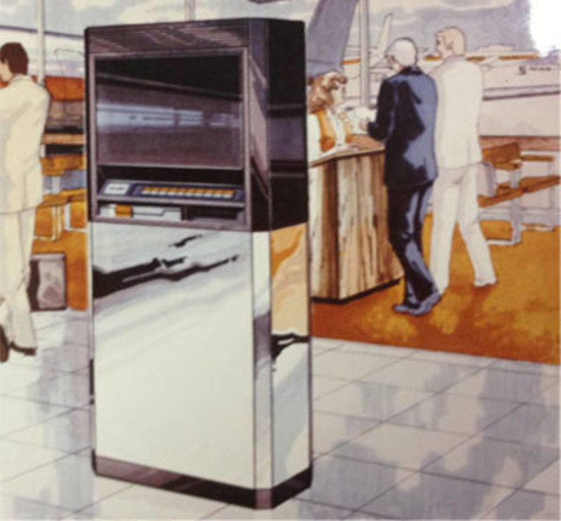 Concept rendering showing the videospond system in an airport