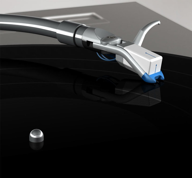 Overhead view concept rendering for the  Whitelabel DJ Record Needle