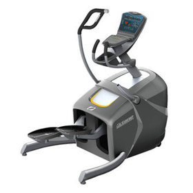 Three quarters front view of the LX 8000 Elliptical machine