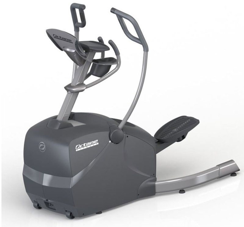 Reverse Three quarters front view of the LX 8000 Elliptical machine