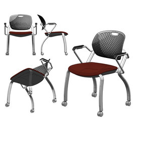 Collage of SolidWorks model views of the Explore chair