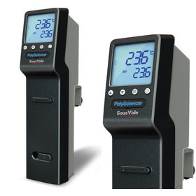 Three-quarters front view showing an enlarged detail of the product display for the PolyScience: Sous Vide Professional