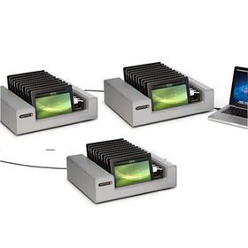 View of three PowerSync trays linked together