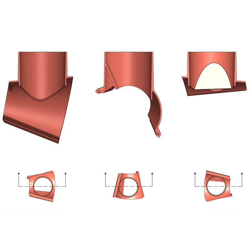 Section views of Royal Cutter cutting guide