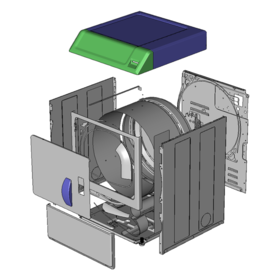 Exploded view of the alliance front load dryer
