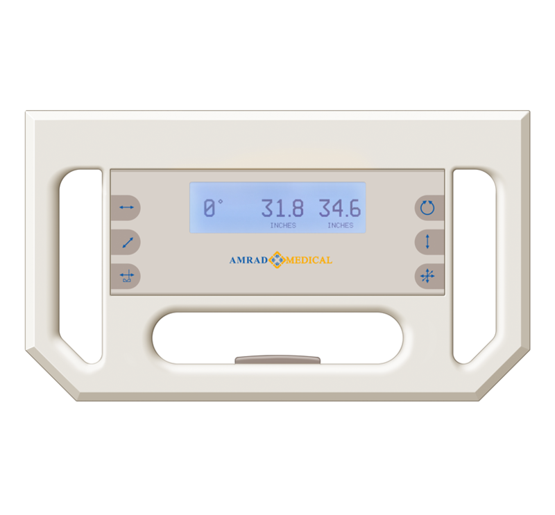 Summit Industries: Advantage DFMT for AmRad Medical Close up front view rendering of the concept for the DFMT control panel