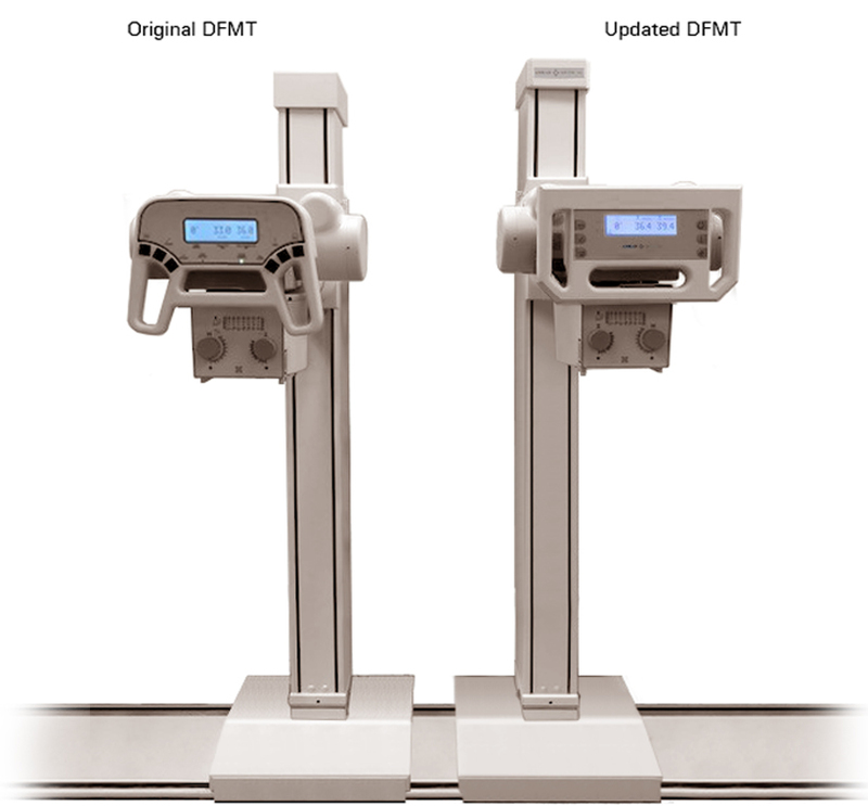 Summit Industries: Advantage DFMT for AmRad Medical Comparison image showing the original DFMT next to the updated design created by CDA