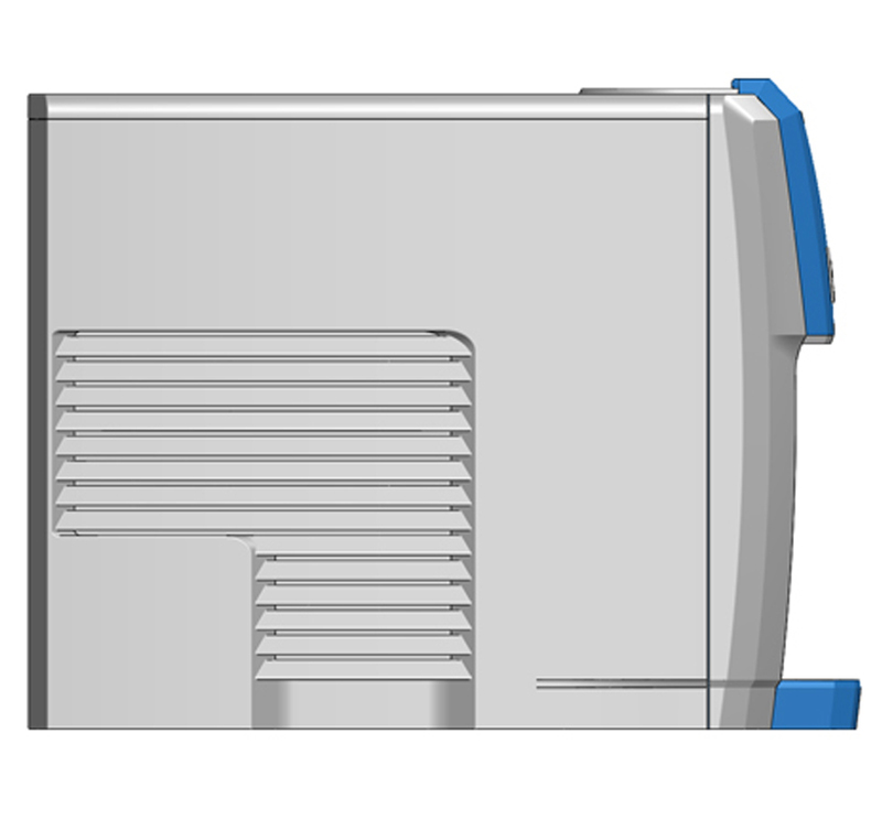 SolidWorks side view of the Kul water cooler