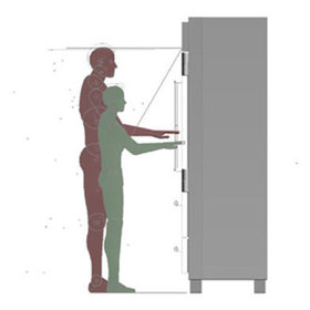 Ergonomic evaluation of the PRO 36 refrigerator