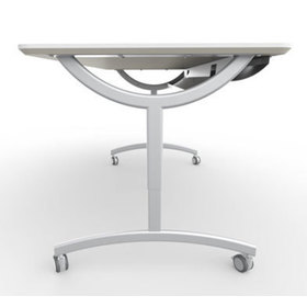 Side view of the Explore T-Leg computer table