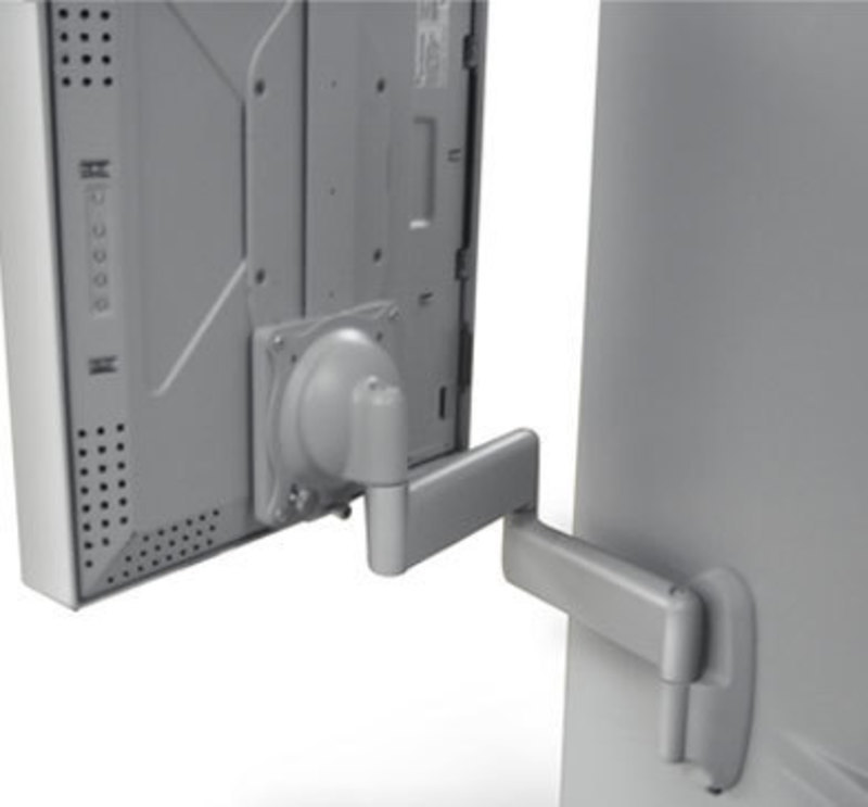 Detail view of the adjustable monitor support on the ONH836