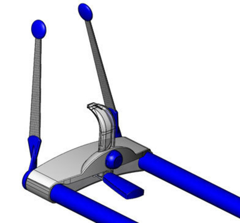 CAD model view of the head alignment unit