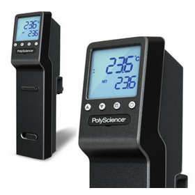 Three-quarters front view showing an enlarged detail of the product display for the PolyScience: Sous Vide Professional