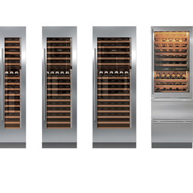 Front view of full size wine cooling units