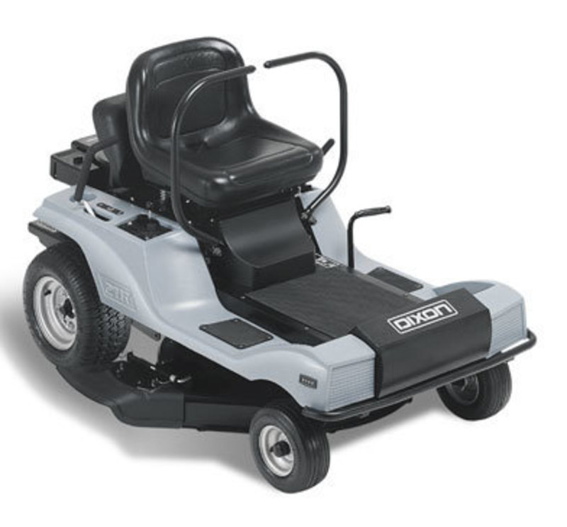 Three quarters front view of the final design for the ZTR3000 Riding lawn mower