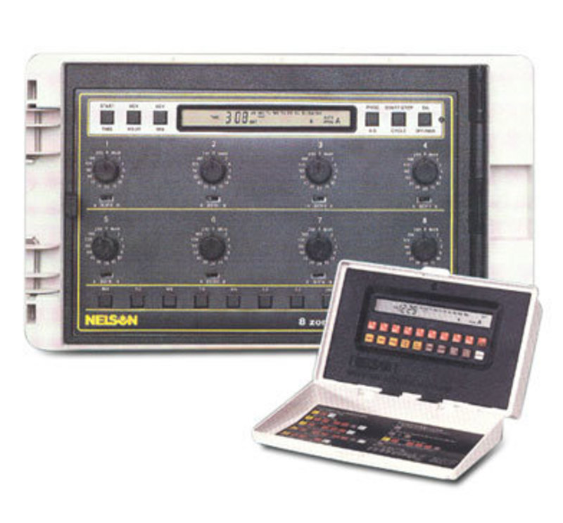 Image showing a close-up of the irrigation control panel and what the protective cover looks like when opened