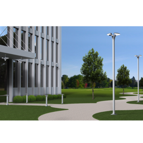 Rendering showing the selected concept in a daytime outdoor setting